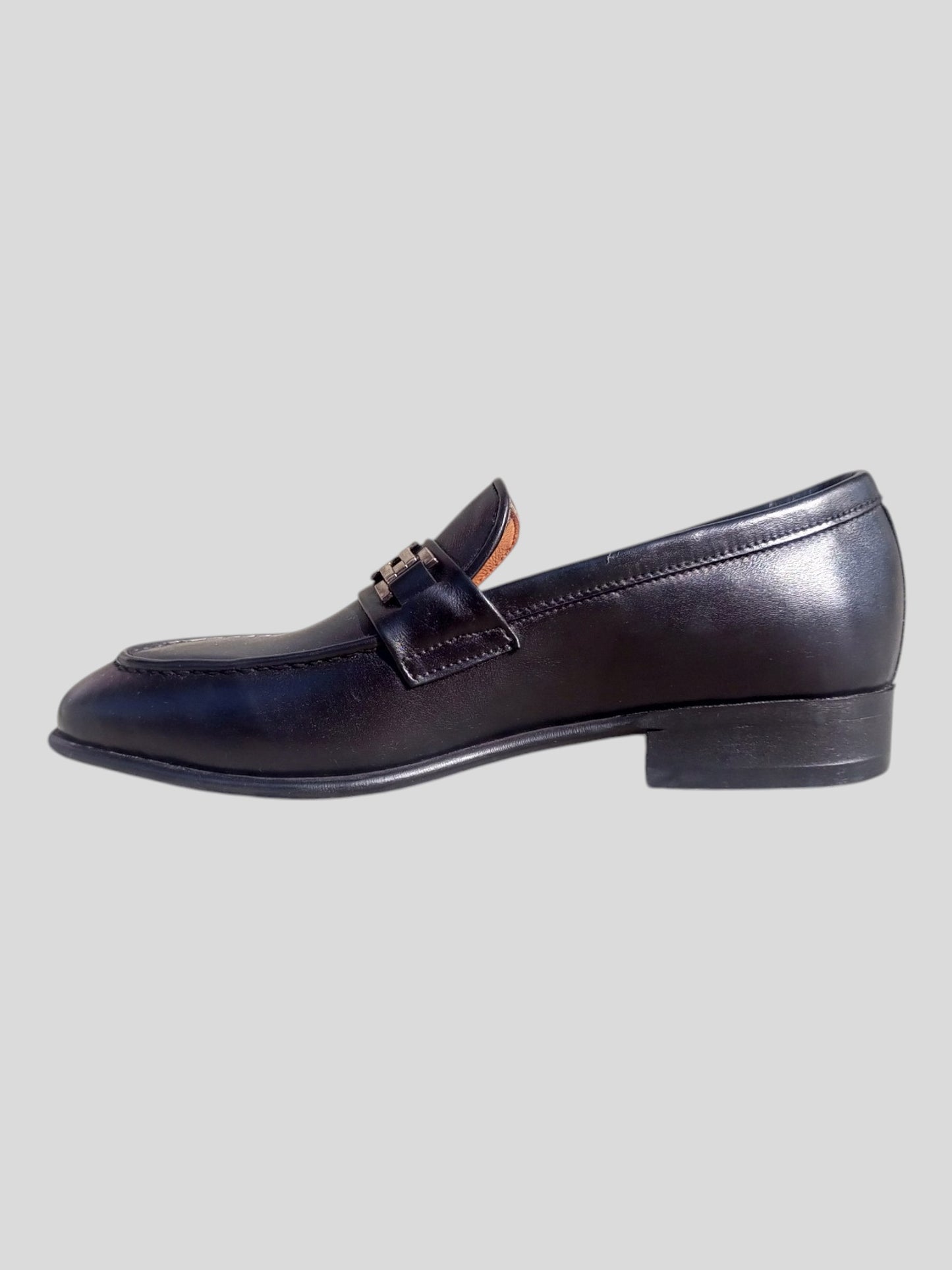 Handmade Leather Chain Loafers