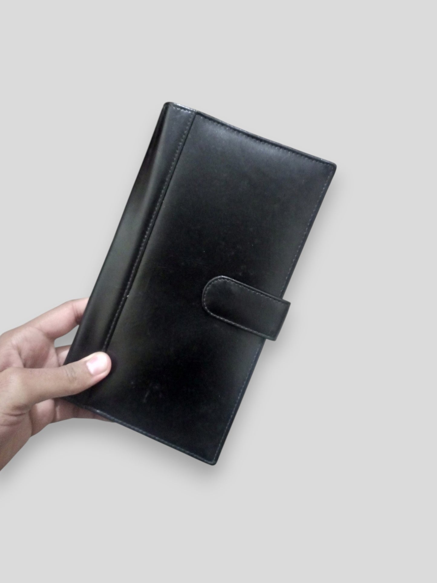 Long Portable Leather Wallet