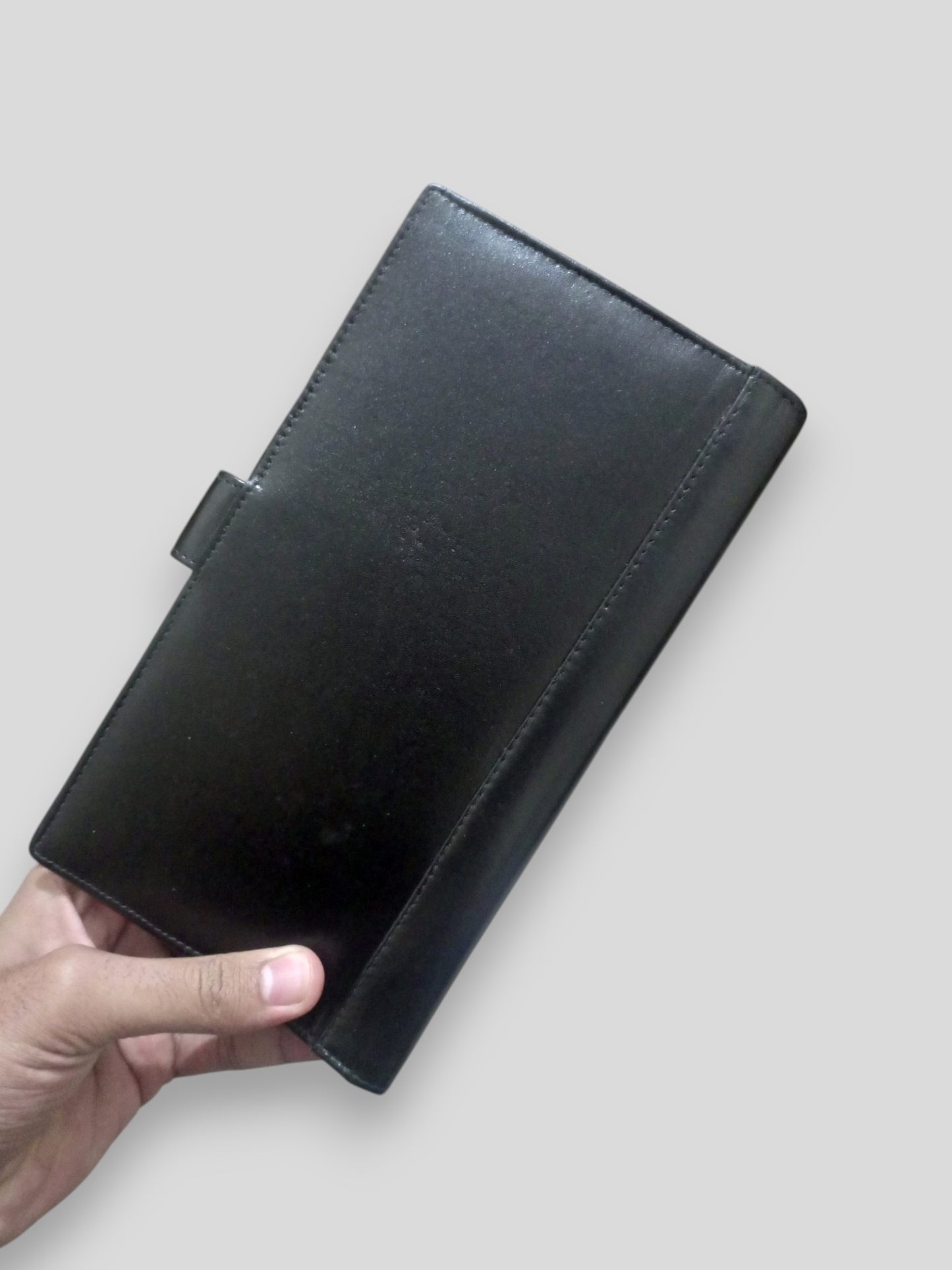 Long Portable Leather Wallet