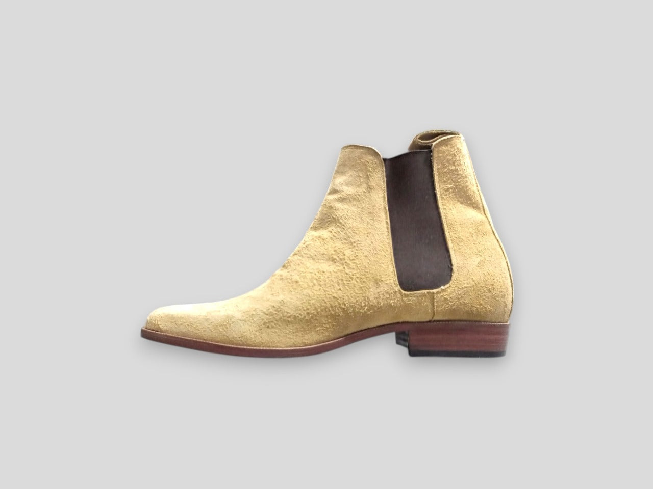 Handmade Leather Suede Chelsea Boots