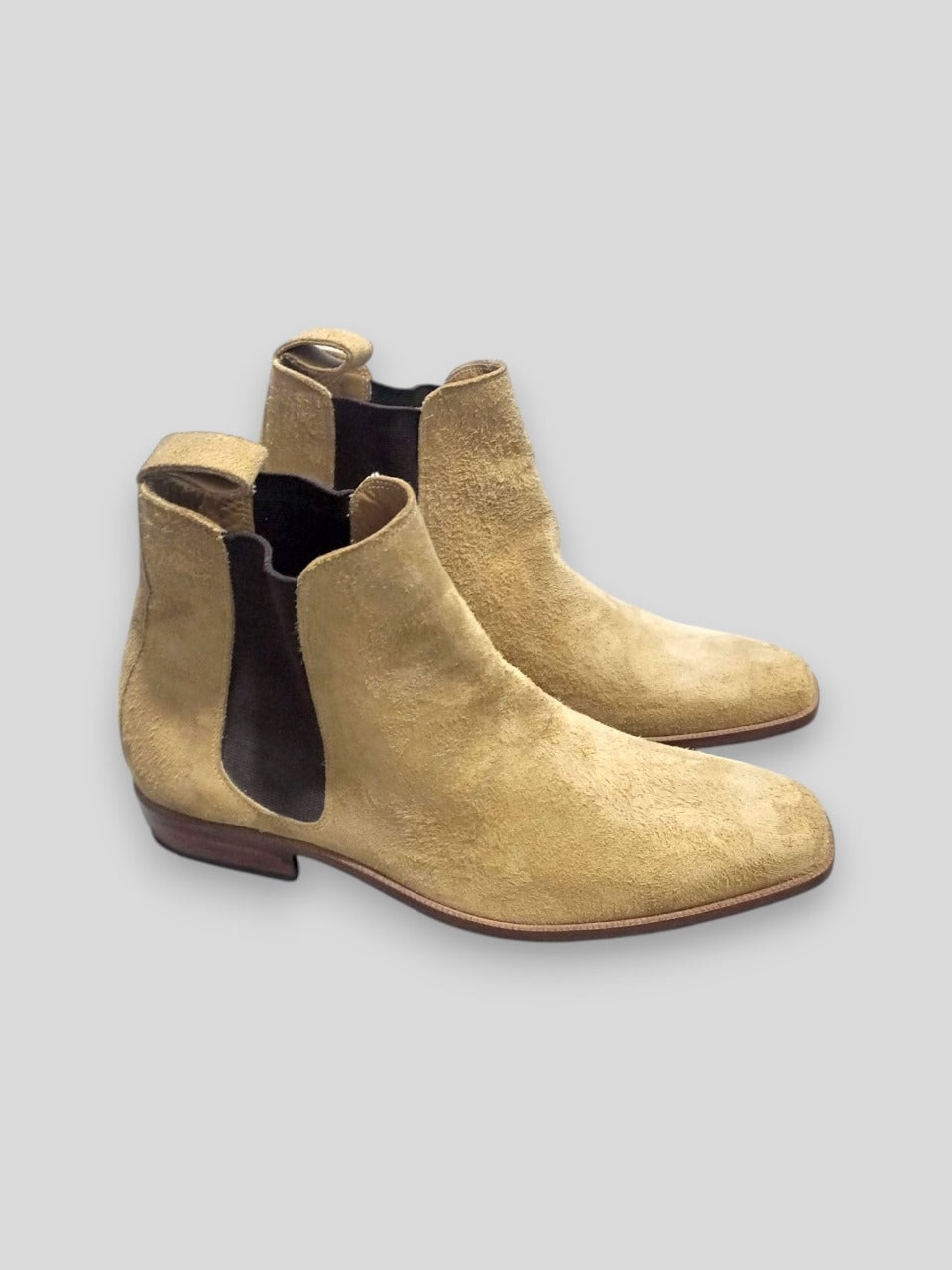 Handmade Leather Suede Chelsea Boots